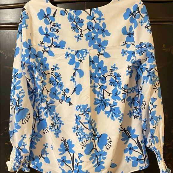 Sail to Sable STS Women’s Blouse | Blue Floral Print | Size M - Picture 6 of 8